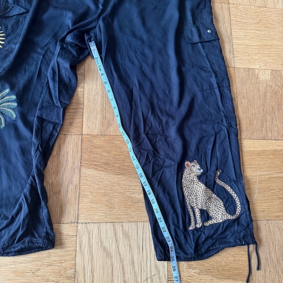 Never Fully Dressed Running Wild Black Cargo Pants Elastic Waist 20 - Picture 5 of 8